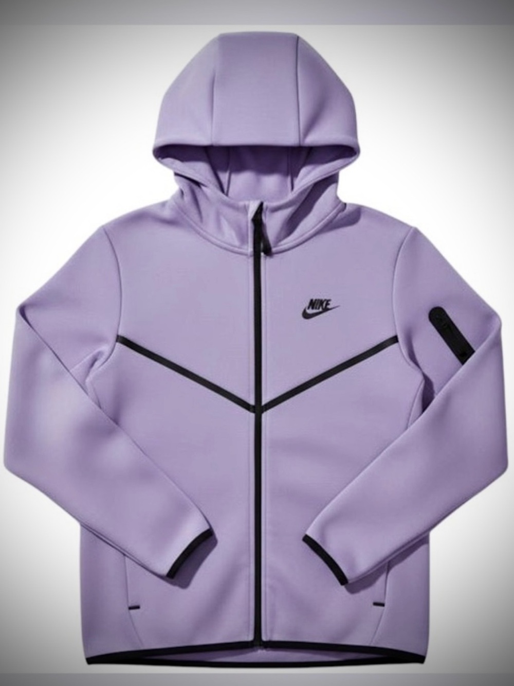 🆕 Nike Tech Fleece Windrunner Full Zip Hoodie Hydrangeas Black XL - Picture 9 of 11